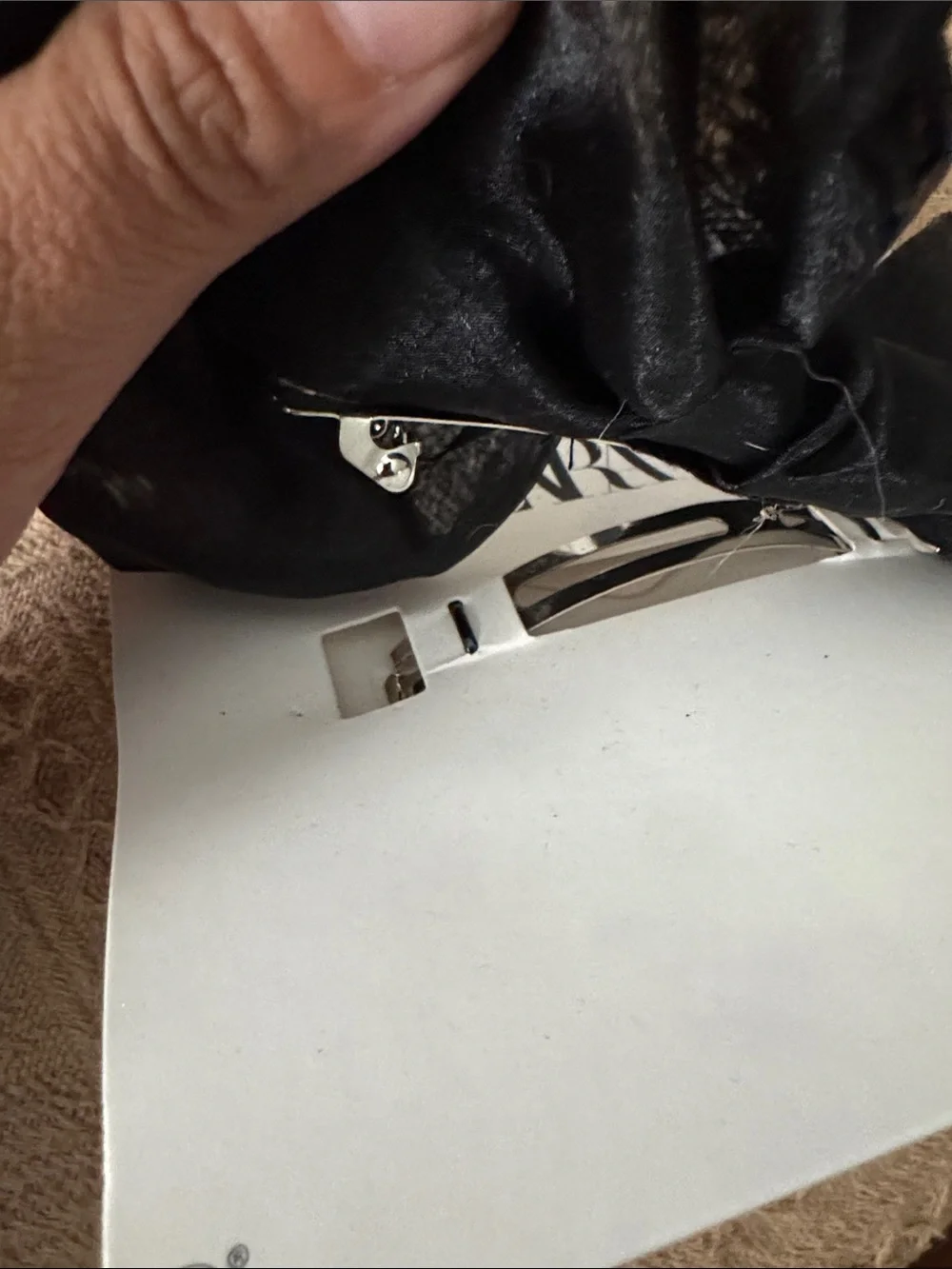 Zara Black Sheer Bow Hair Clip